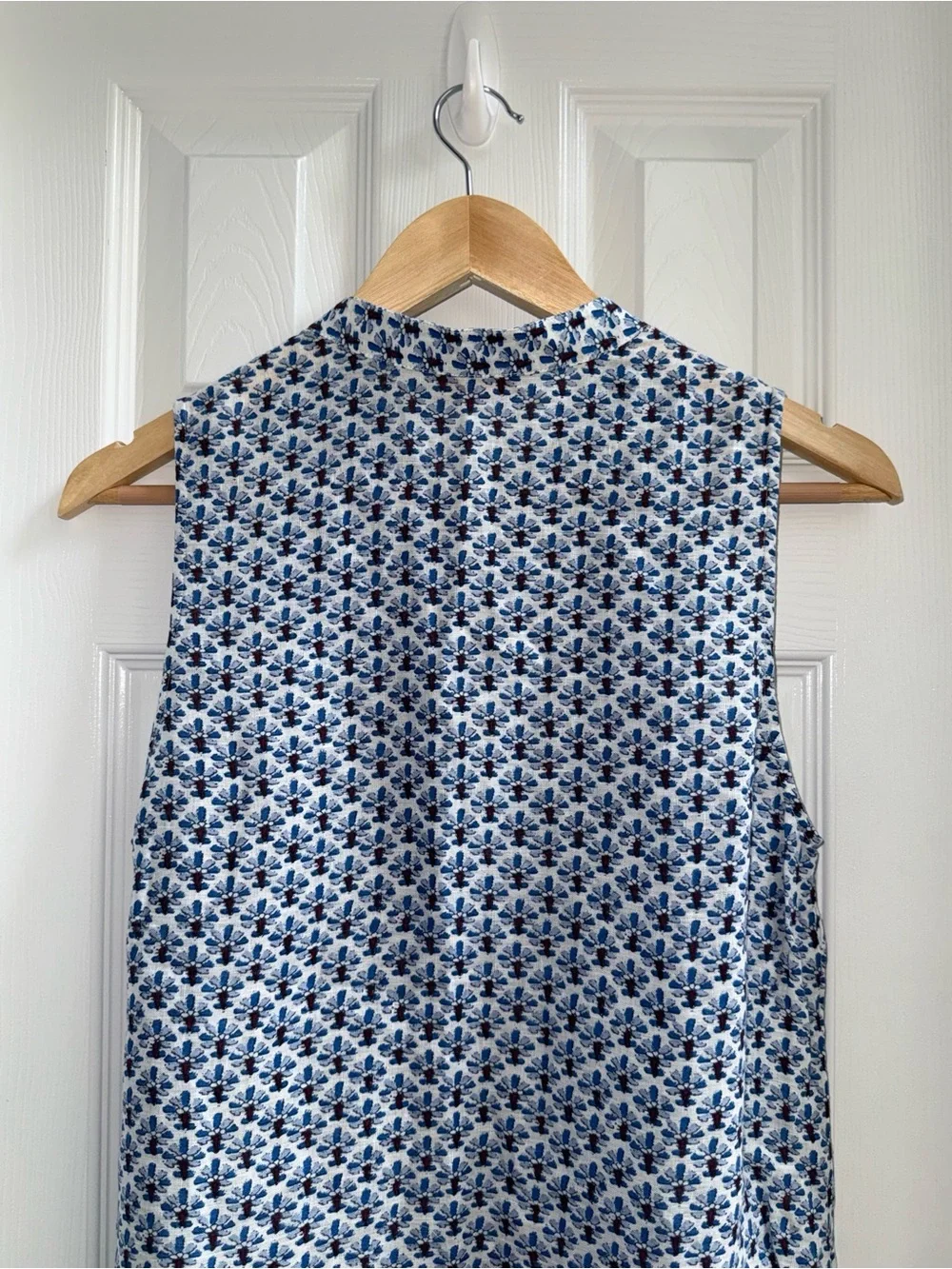 Tory Burch Castillo Corsage Sheath Knee Length Dress M Blue Summer Everyday Chic